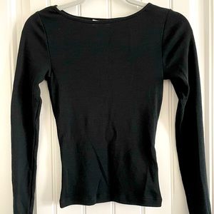 Kookai Australia Soho Long Sleeve Boat Top Womens Black size 1